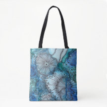 Busy Blue Canvas tas