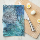 Busy Blue Kitchen Towel Theedoek (Quarter Fold)