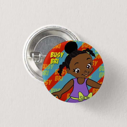 Busy Bri kleine knop Ronde Button 3,2 Cm (Voorkant /achterkant)