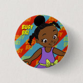 Busy Bri kleine knop Ronde Button 3,2 Cm (Voorkant)