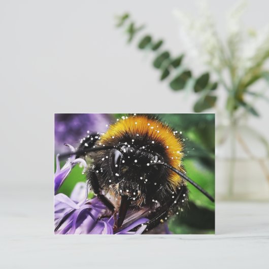 Busy Bumble Bee Briefkaart (Staand voorkant)