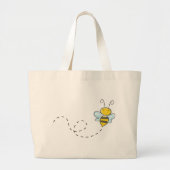 Busy Bumble Bee Grote Tote Bag (Voorkant)