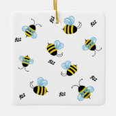 Busy Buzzing Bumble Bees Cheerful Keramisch Ornament (Voorkant)