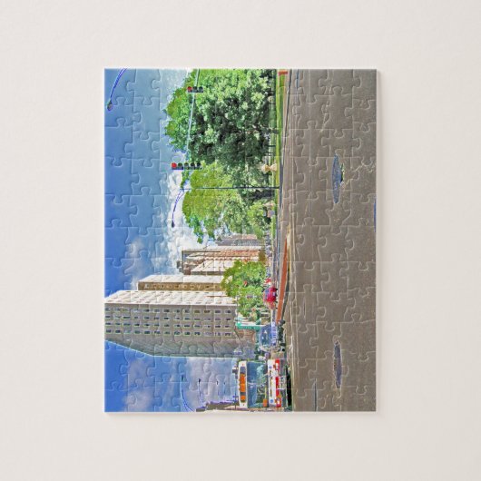 Busy Chicago vanmiddag Legpuzzel (Verticaal)