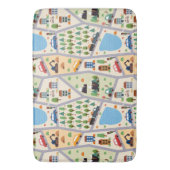 Busy City Roads Kinderen Badmat (Voorkant Verticaal)