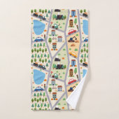 Busy City Roads Kinderen Bath Bad Handdoek (Handdoek)