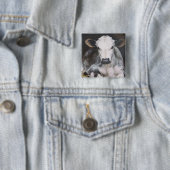 Busy Day Crop Vierkante Button 5,1 Cm (In situ)