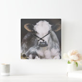 Busy Day Crop Vierkante Klok (Huis)