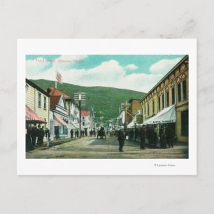 Busy Day on Third Street Uitzicht Briefkaart