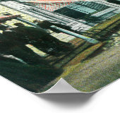 Busy Day on Third Street Uitzicht Poster (Hoek)