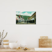 Busy Day on Third Street Uitzicht Poster (Keuken)