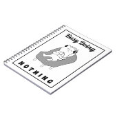 Busy Doing Niets Cute Cat Funny Humor Notitieboek (Linkerzijde)