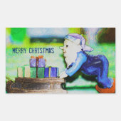 Busy Elf van Shirley Taylor Rechthoekige Sticker (Voorkant)
