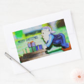 Busy Elf van Shirley Taylor Rechthoekige Sticker (Envelop)