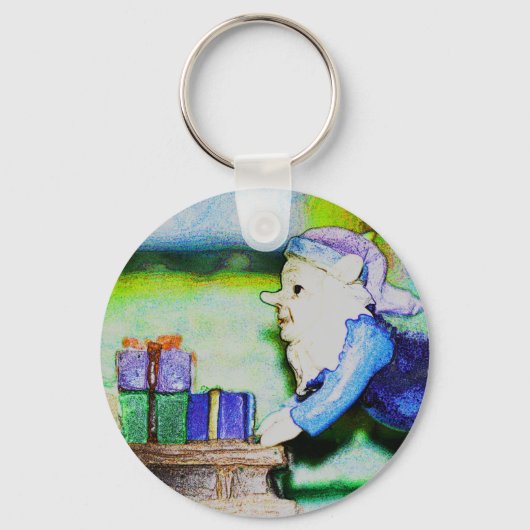 Busy Elf van Shirley Taylor Sleutelhanger (Voorkant)