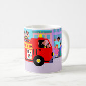 Busy Fire Truck Koffiemok (Voorkant rechts)