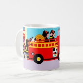 Busy Fire Truck Koffiemok (Voorkant links)