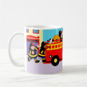 Busy Fire Truck Koffiemok (Links)