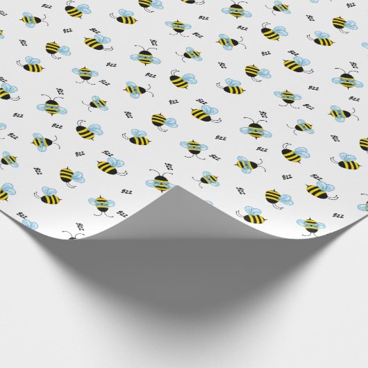 Busy Flying Buzzing Honeybees Cadeaupapier (Hoek)