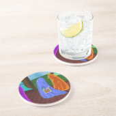 Busy Ghost Zandsteen Onderzetter (Zijkant)