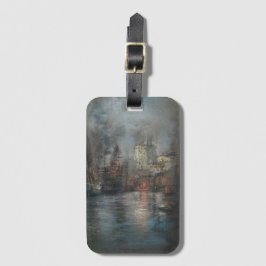 Busy Harbour beroemd gemaakt door Glenn Cooper Hen Bagagelabel