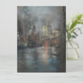 Busy Harbour beroemd gemaakt door Glenn Cooper Hen Kaart (Staand voorkant)