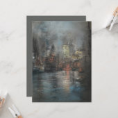 Busy Harbour beroemd gemaakt door Glenn Cooper Hen Kaart (Voorkant / Achterkant in situ)