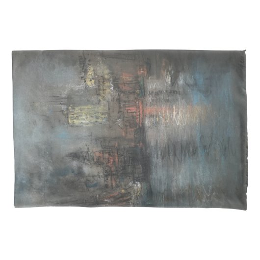 Busy Harbour beroemd gemaakt door Glenn Cooper Hen Kussensloop (Voorkant-Links)