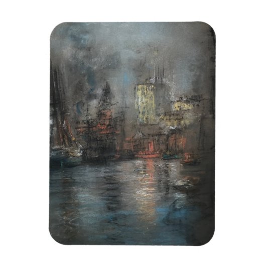 Busy Harbour beroemd gemaakt door Glenn Cooper Hen Magneet (Verticaal)