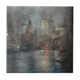 Busy Harbour beroemd gemaakt door Glenn Cooper Hen Tegeltje