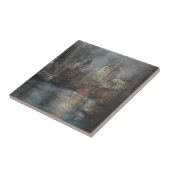 Busy Harbour beroemd gemaakt door Glenn Cooper Hen Tegeltje (Zijkant)