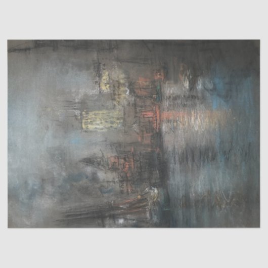 Busy Harbour beroemd gemaakt door Glenn Cooper Hen Tissuepapier (Voorkant)