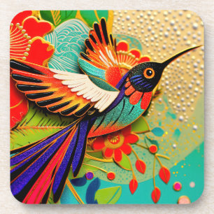 Busy Hummingbird Bier Onderzetter