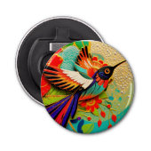 Busy Hummingbird Button Flesopener (Voorkant)