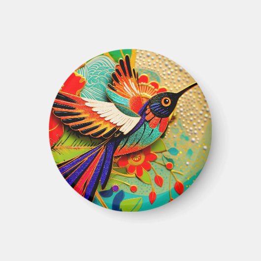 Busy Hummingbird Magneet (Voorkant)