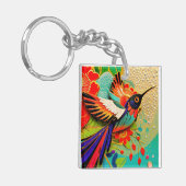 Busy Hummingbird Sleutelhanger (Voorkant Links)