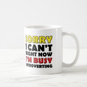 Busy Introverting Funny Mug of Travel Mug Koffiemok