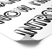 Busy Introverting Funny Poster (Hoek)