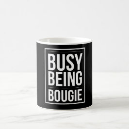 Busy is bougie- zwart koffiemok