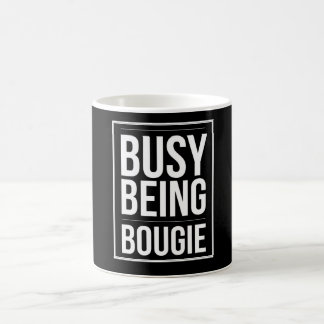 Busy is bougie- zwart koffiemok