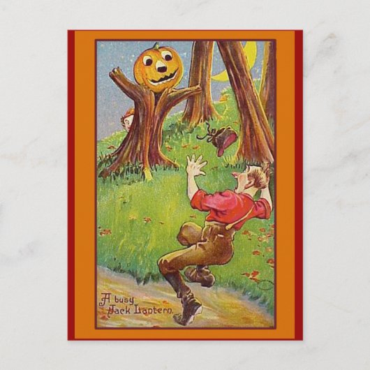 Busy Jack O'Lantern Halloween-kaarten en -Briefkaa Briefkaart (Voorkant)