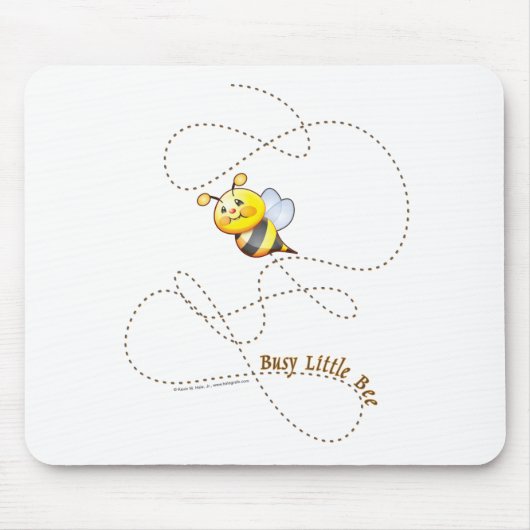 Busy Little Bee Mousepad Muismat (Voorkant)