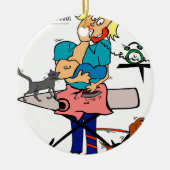 Busy mama keramisch ornament (Voorkant)