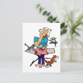 Busy mama Moederdag, ZSSG Briefkaart (Staand voorkant)