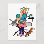 Busy mama Moederdag, ZSSG Briefkaart (Voorkant)