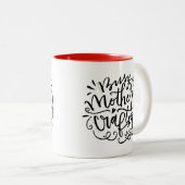 Busy Moeder Crafter Tweekleurige Koffiemok (Voorkant rechts)