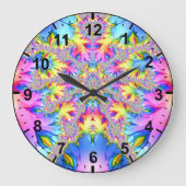 Busy Pastel Fractal ~ Grote Klok (Voorkant)