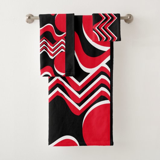 BUSY RED BAD HANDDOEK (Insitu)