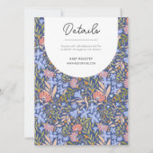 Busy Retro Bohemian Daffodil gooide bloemen Kaart (Achterkant)