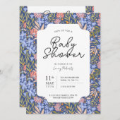 Busy Retro Bohemian Daffodil gooide bloemen Kaart (Voorkant / Achterkant)